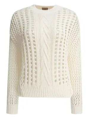 Свитер фактурной вязки