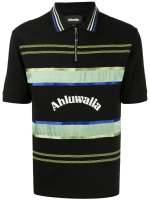 Рубашка поло на молнии с логотипом