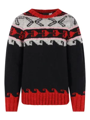 Свитер с геометрическим узором