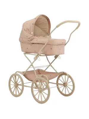 Стеганая коляска с принтом вишни