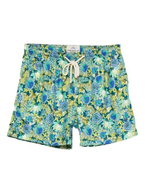 Плавки-шорты с цветочным принтом