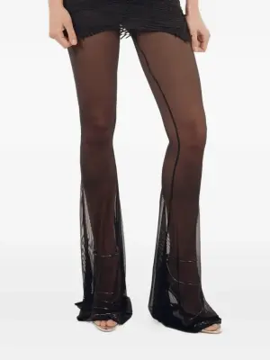 Брюки с вышитым логотипом