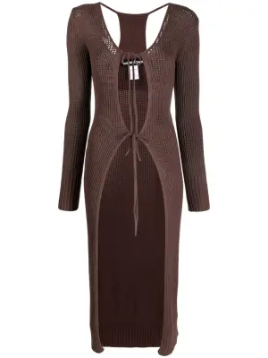 Кардиган-пальто с вырезами