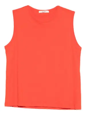Топ без рукавов с круглым вырезом