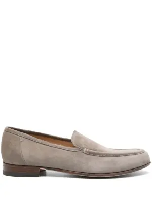 Замшевые лоферы