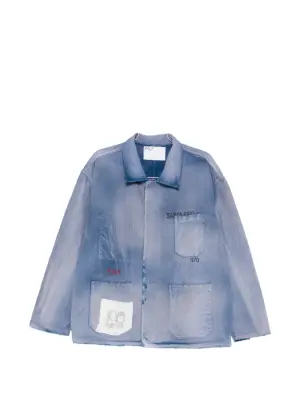 Рубашка с принтом "Святой город" и нагрудным карманом