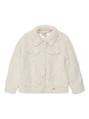 Куртка с искусственным мехом на пуговицах