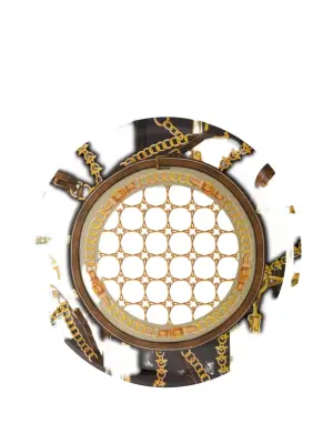 Круглый поднос с узором