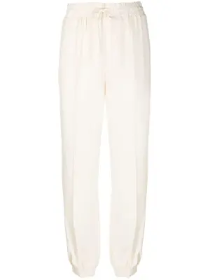 Drawstring tapered trousers