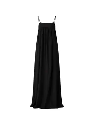 Платье из шелка с завышенной талией