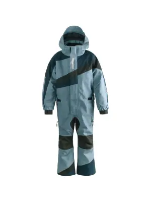 Комбинезон с капюшоном и цветными блоками