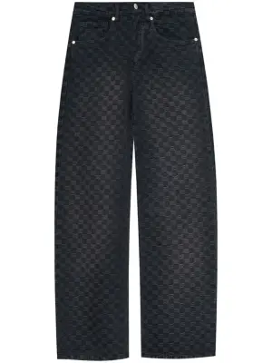 Джинсы с монограммой