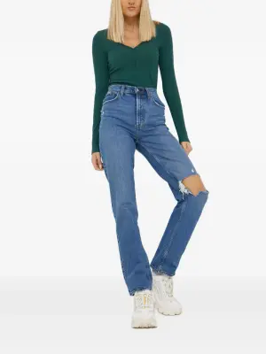 Джинсы прямого кроя