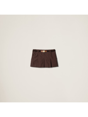 Мини-юбка из панамского хлопка