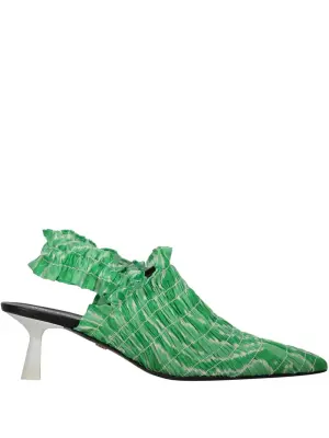 мюли с эластичным ремешком