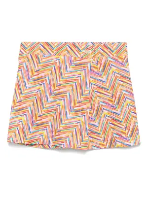 Юбка с узором зигзаг