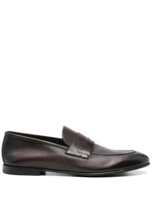 Кожаные лоферы