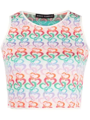 Укороченный топ вязки интарсия