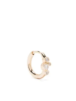 Серьга Elena Huggie 8 из желтого золота