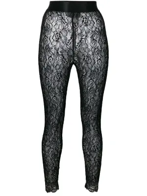 кружевные чулки с открытым низом