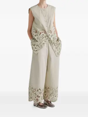 Широкие брюки с карманами