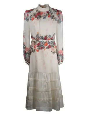 Ярусное платье с цветочным принтом Jacqui