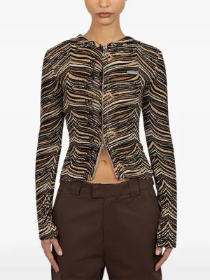 Трикотаж на молнии с капюшоном