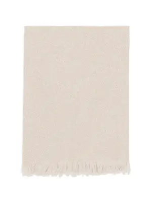 Вуальный шарф с бахромой