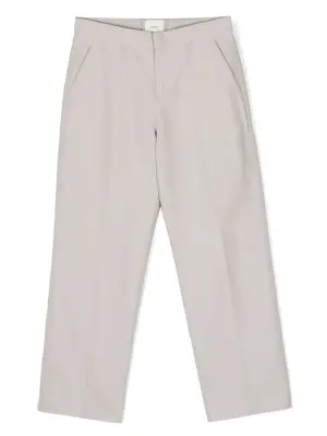 Прямые брюки с вышитым логотипом