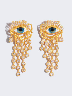 Серьги-подвески GAZE