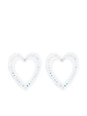 Серьги Big Heart с кристаллами