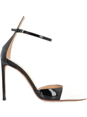 лакированные туфли с ремешком на щиколотке