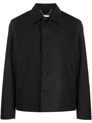 Стеганая куртка-рубашка на пуговицах