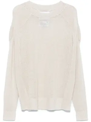 Свитер фактурной вязки