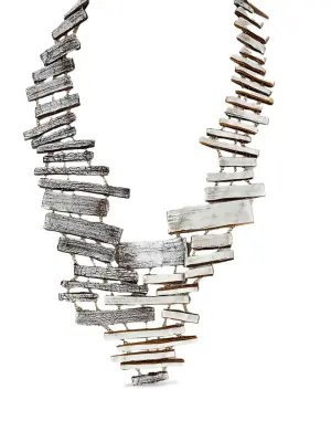 Ручное ожерелье с прямоугольными формами