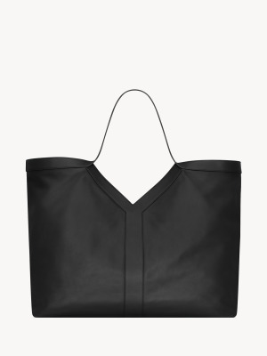 Макси-тоут Y из зернистой кожи