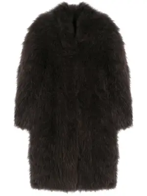 Однобортная шуба