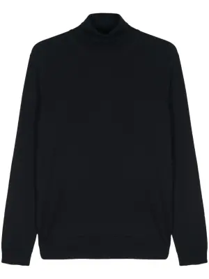 Джемпер из шерсти мериноса с высоким воротником