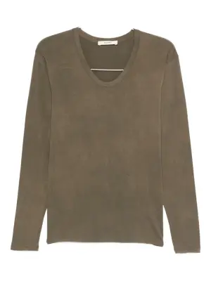 Футболка с длинными рукавами и круглым вырезом