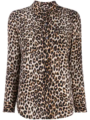 Рубашка с леопардовым принтом