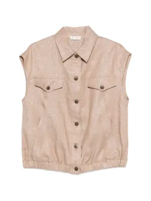 Жакет с карманами на пуговицах