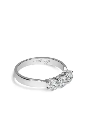 Кольцо Trilogy из белого золота с бриллиантом