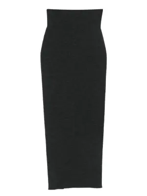 юбка макси из вирджинской шерсти с завышенной талией