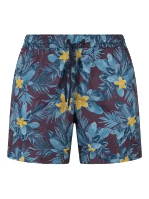 Floral-print swim shorts