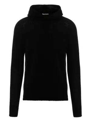 Свитер с капюшоном и разрезом сбоку