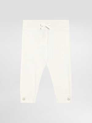 Вязаные брюки с фирменными пуговицами