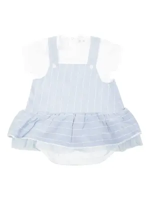 Полосатый комбинезон с оборками