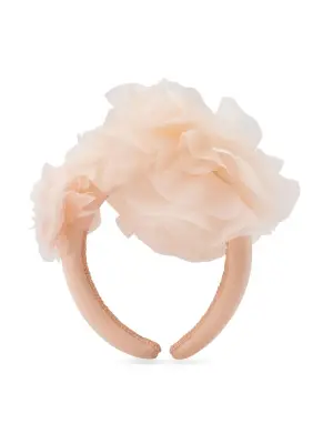 Ободок с цветочной аппликацией