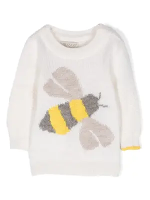 Джемпер с круглым вырезом и графичным принтом