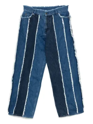 Джинсы с бахромой